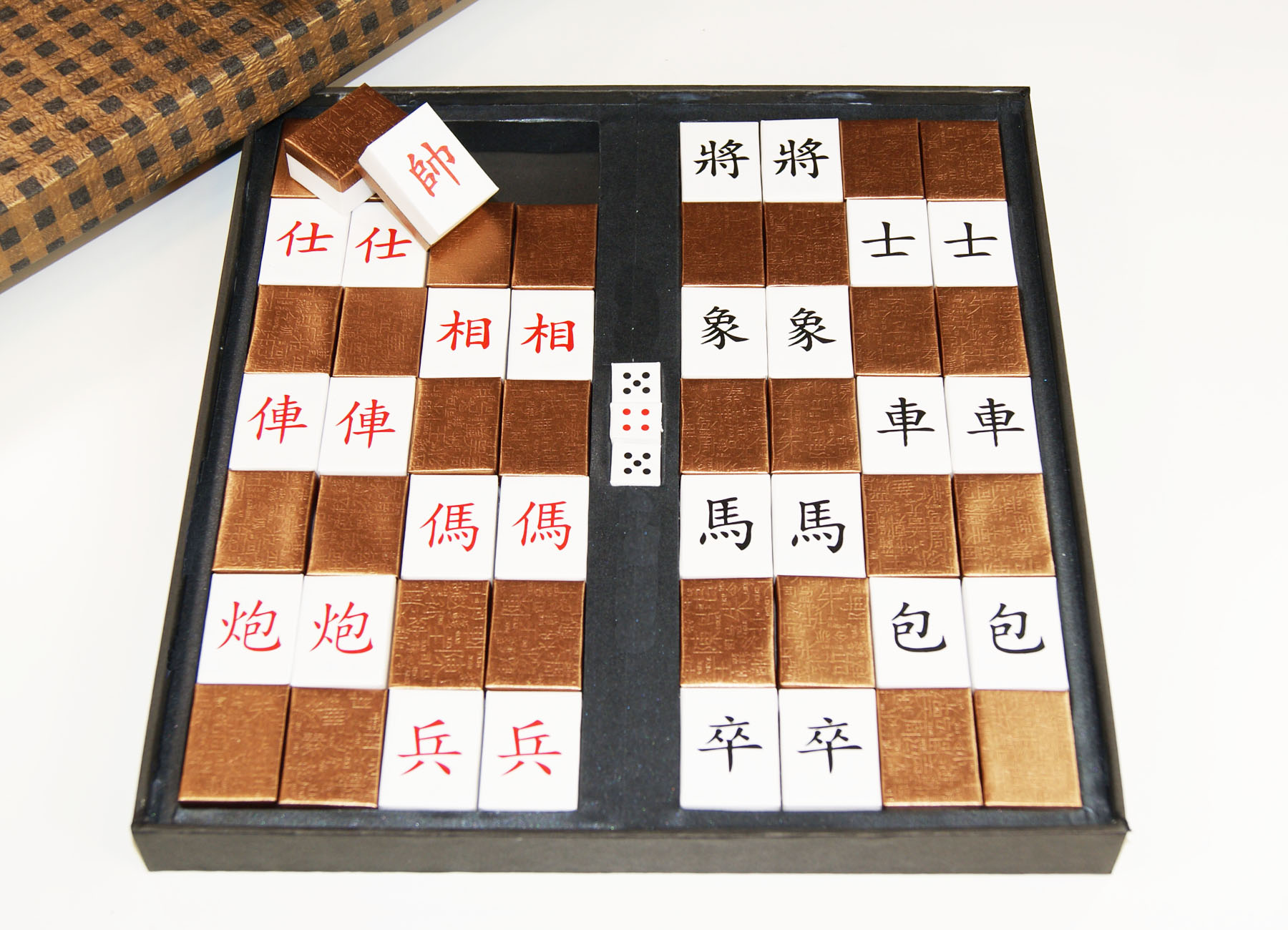 紙紮象棋麻將的俯視